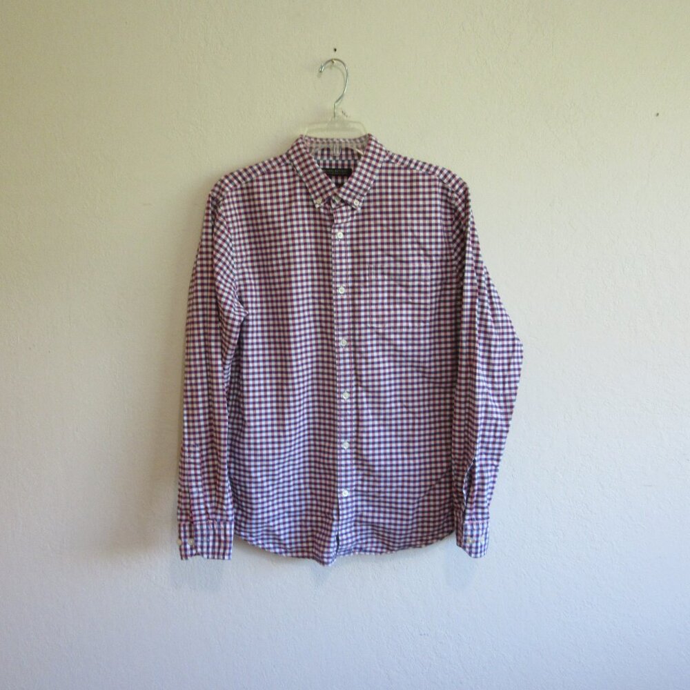 Bundle of 2 Banana Republic Casual Check Pattern M Button Long Sleeve Shirts - Picture 5 of 8
